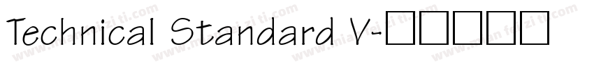 Technical Standard V字体转换